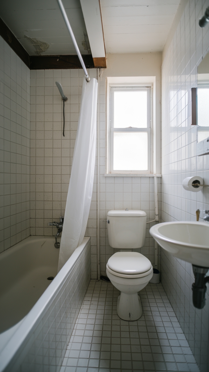 Cozy Bathroom Design with Vintage Touches