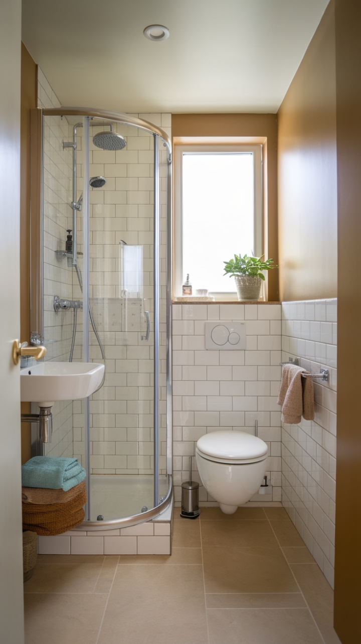 Bright & Cozy: Thoughtfully Crafted Full Bathroom with Natural Touches