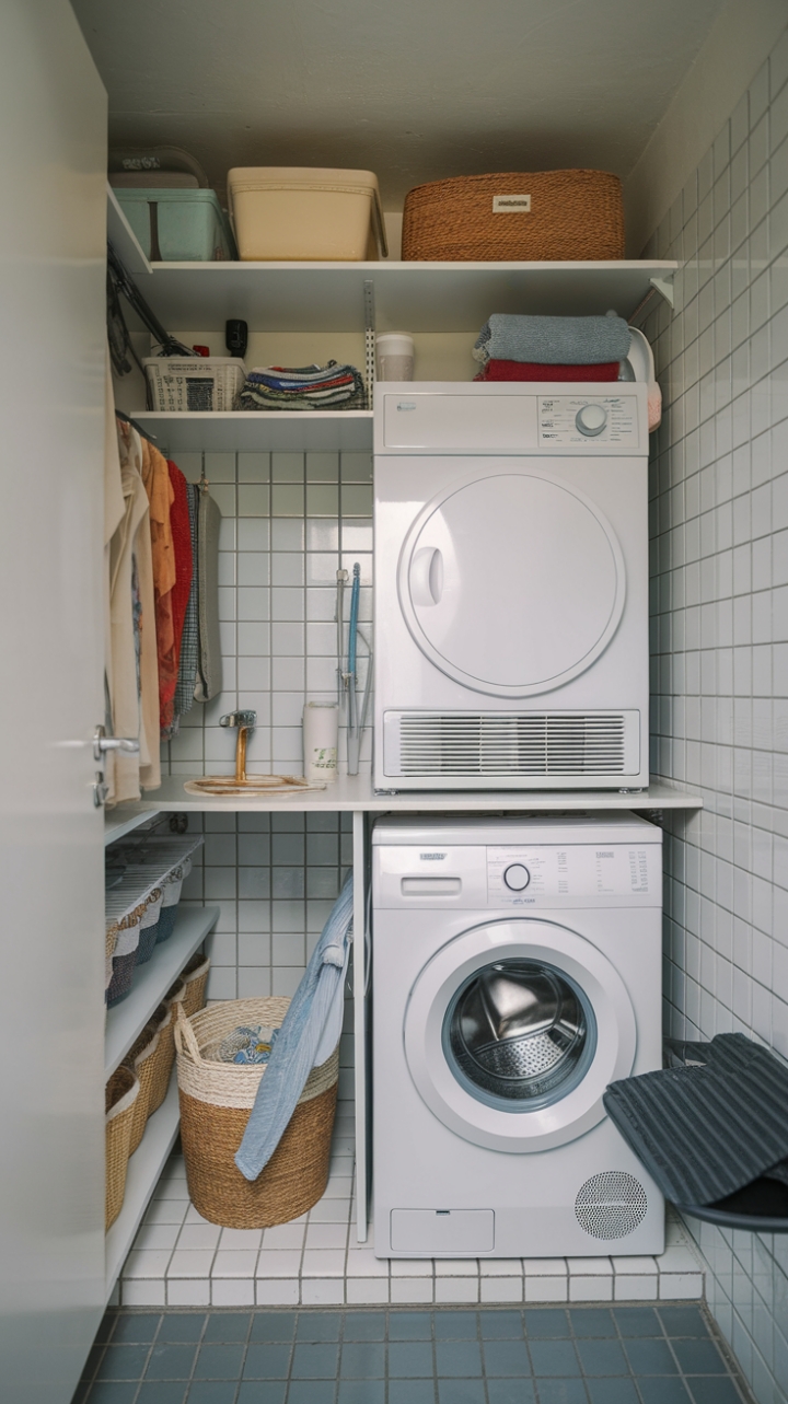 Efficient Compact Laundry Room Design