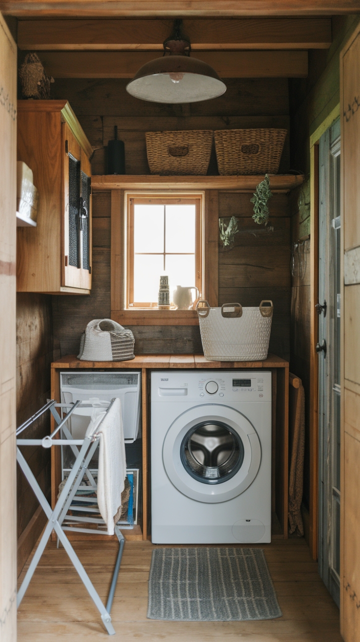 Rustic Charm: A Cozy Farmhouse Utility Room