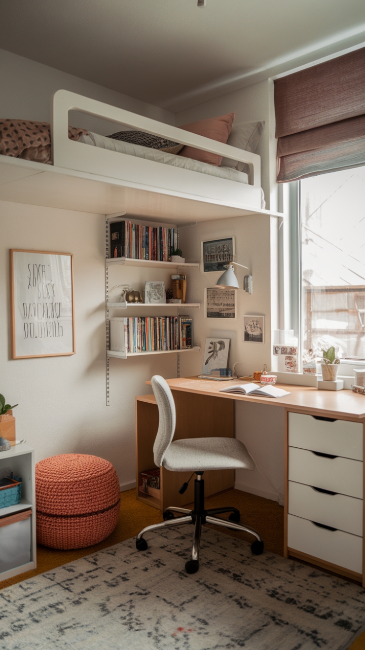 Cozy and Functional Teen Bedroom Design