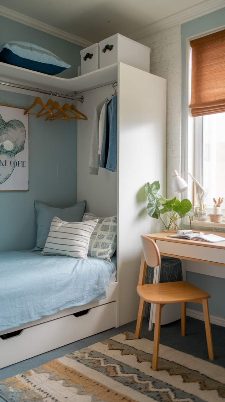 Compact Chic: Transforming a Tiny Teen Retreat into a Stylish Sanctuary