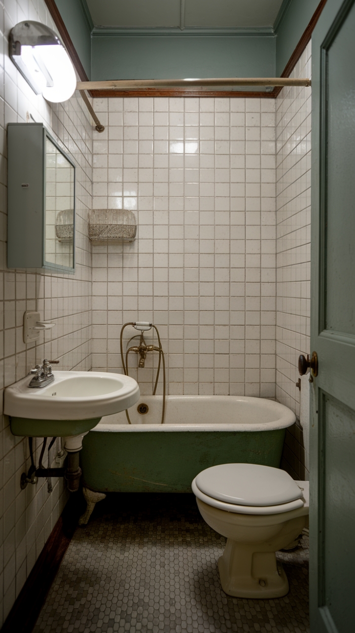 Cozy Historic Bath with Antique Touches