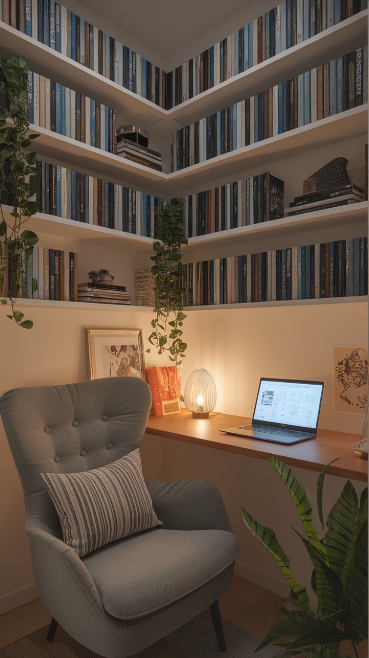 Maximize Your Small Space: A Cozy and Functional Study Nook