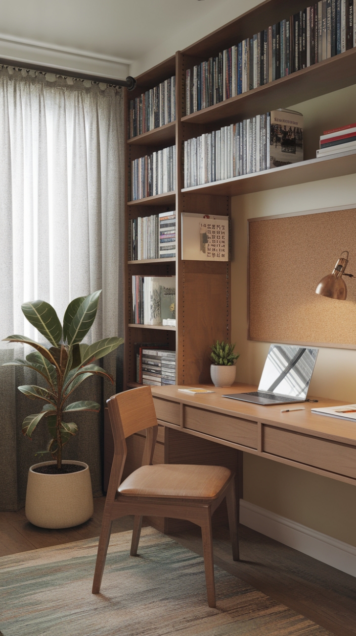 Warm and Inviting Study Nook
