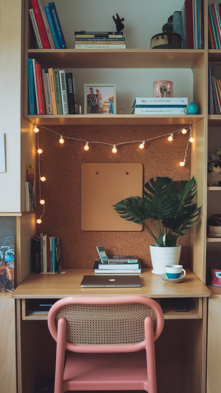 Charming Study Nook Blends Style and Functionality