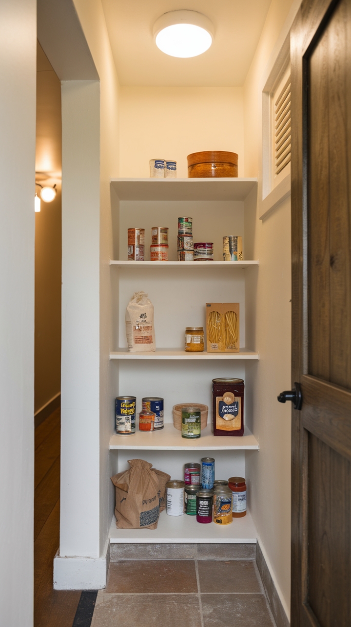 Practical Wooden Pantry Brings Warmth to Compact Space