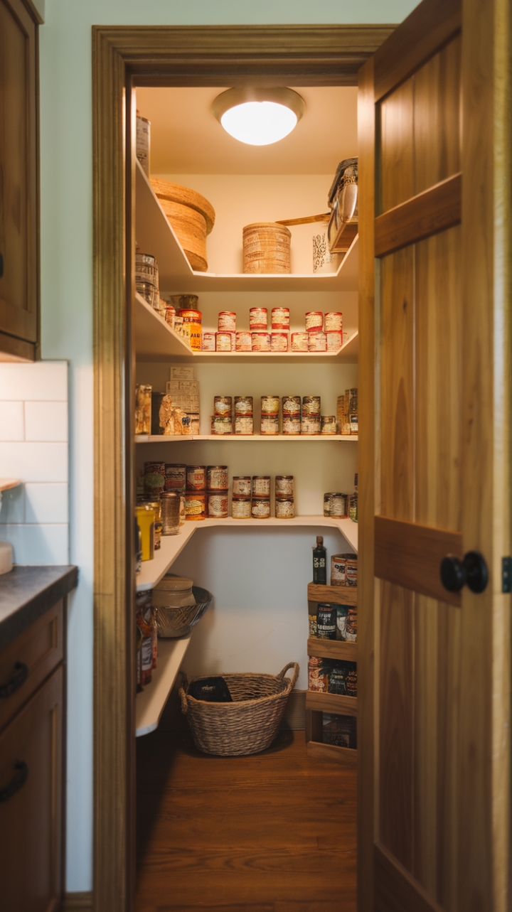 Cozy Kitchen Pantry with Rustic Charm
