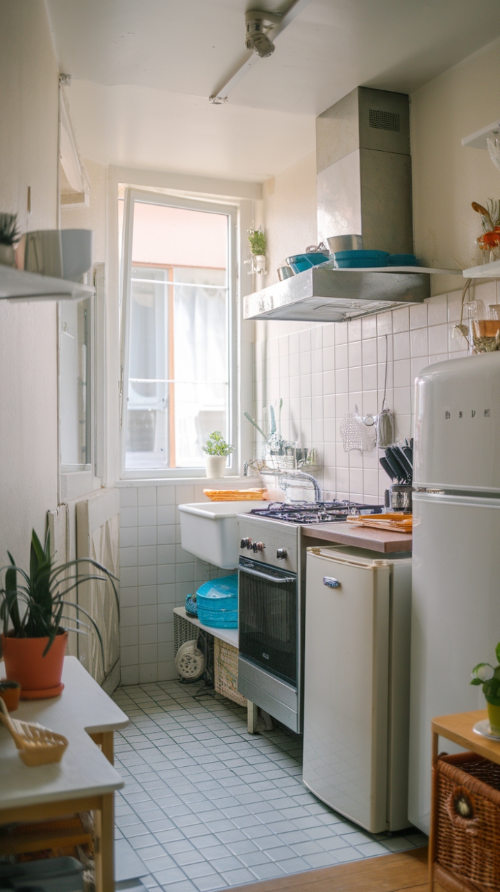 Smart Narrow Kitchen Design Maximizes Space and Light