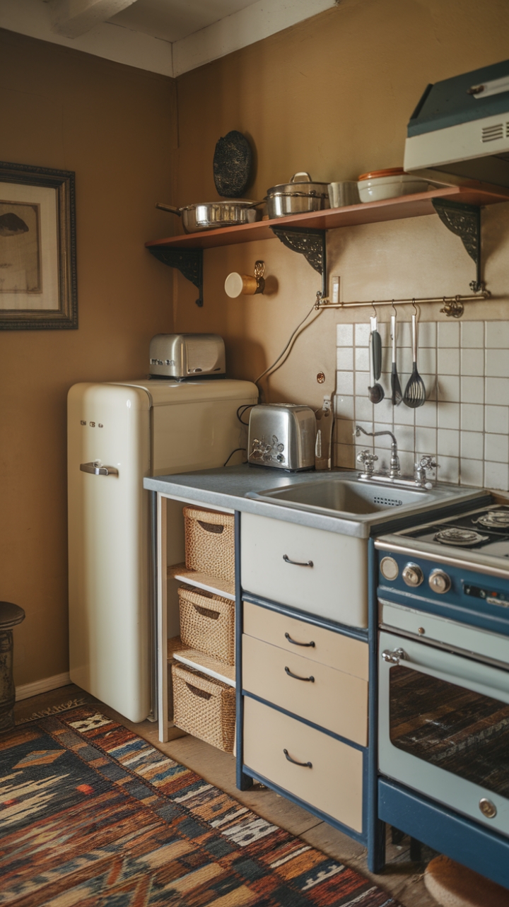 Efficient Compact Kitchen Design with Inviting Touches