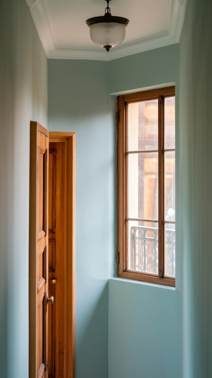 Bright and Inviting Narrow Passageway
