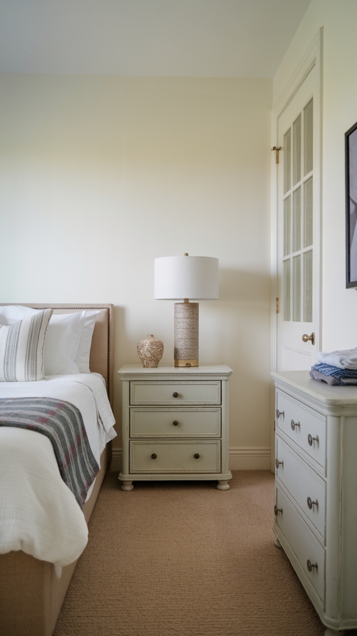 Inviting Guest Room with Natural Light and Cozy Details