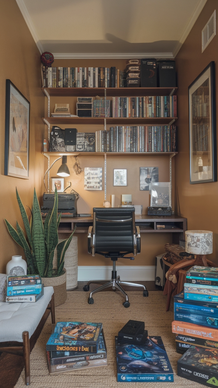 Charming Compact Game Room with Cozy Details