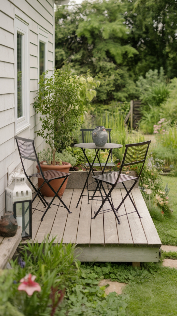 Serene Outdoor Retreat: A Cozy Patio Embracing Nature’s Calm