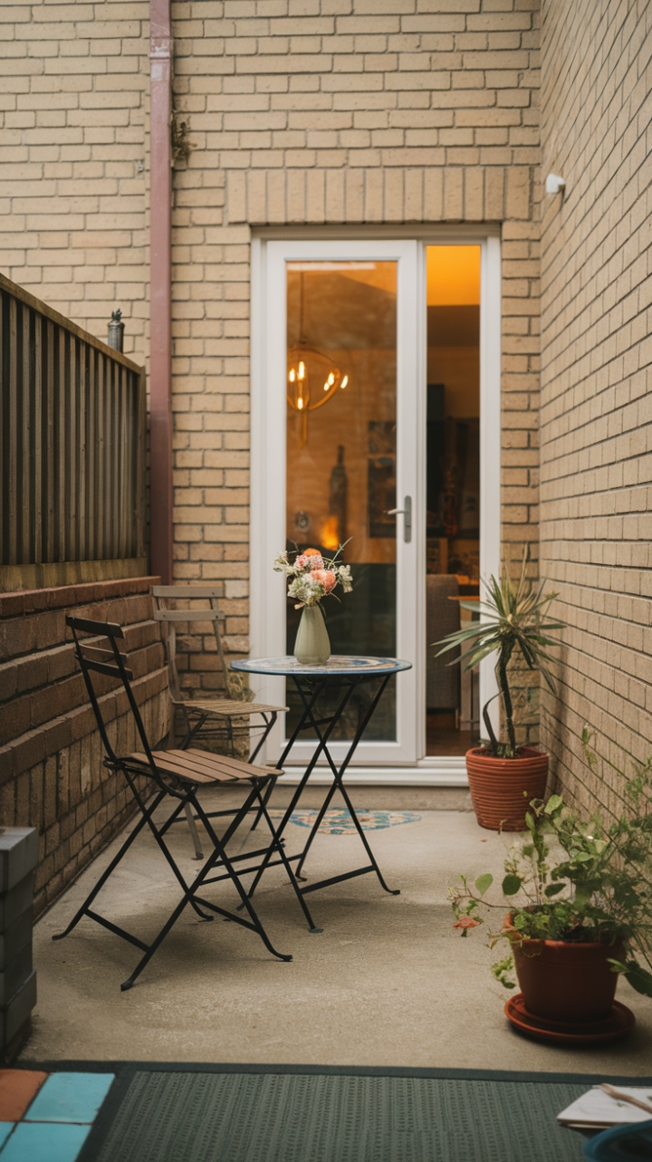 Intimate Brick-Walled Nook with Cozy Seating