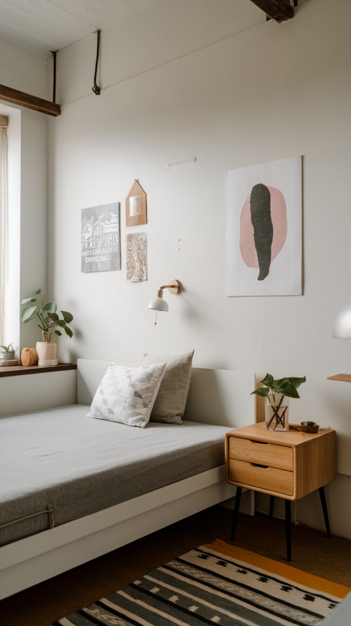 Minimalist Elegance: Transforming a Compact Bedroom into a Serene Sanctuary