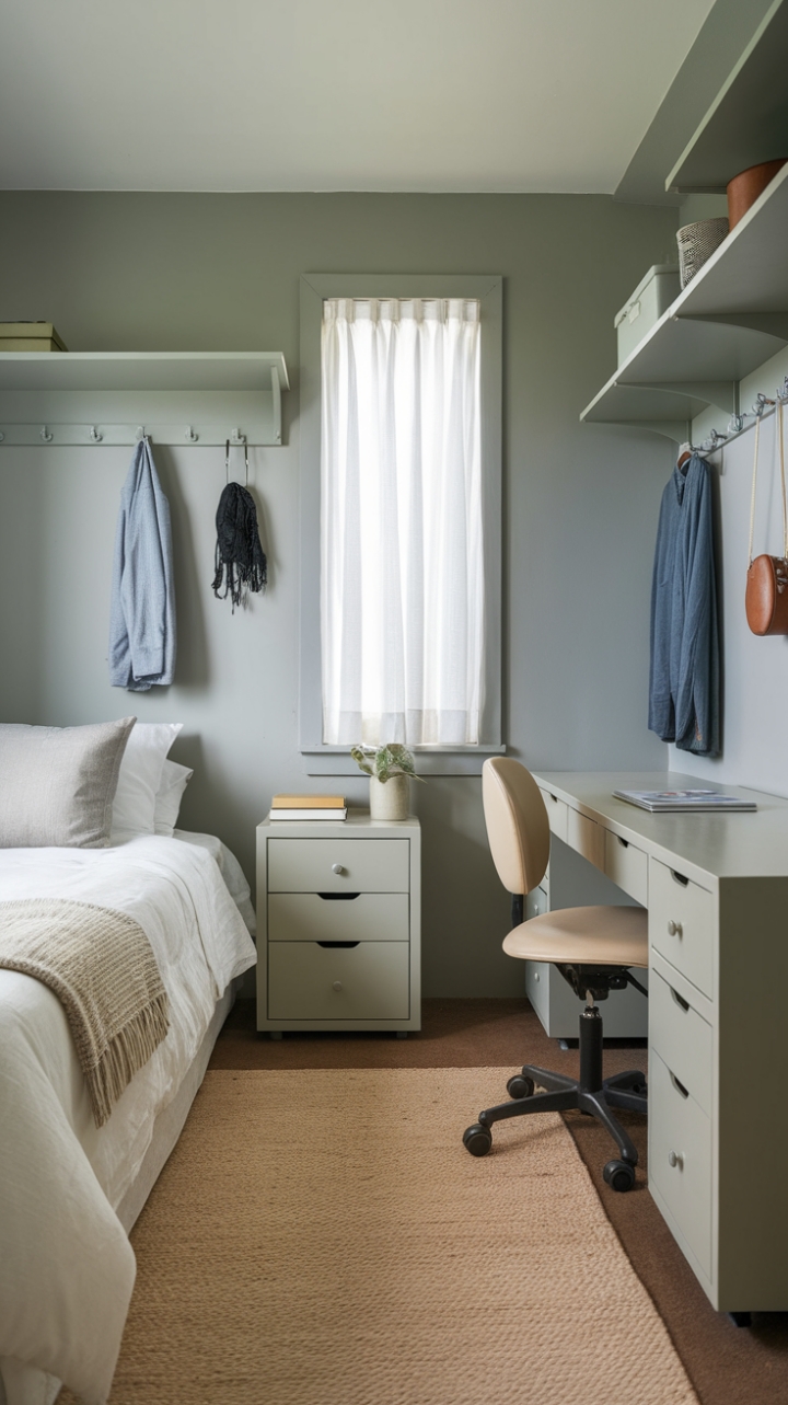 Compact Comfort: Maximizing Function and Serenity in a Minimalist Retreat