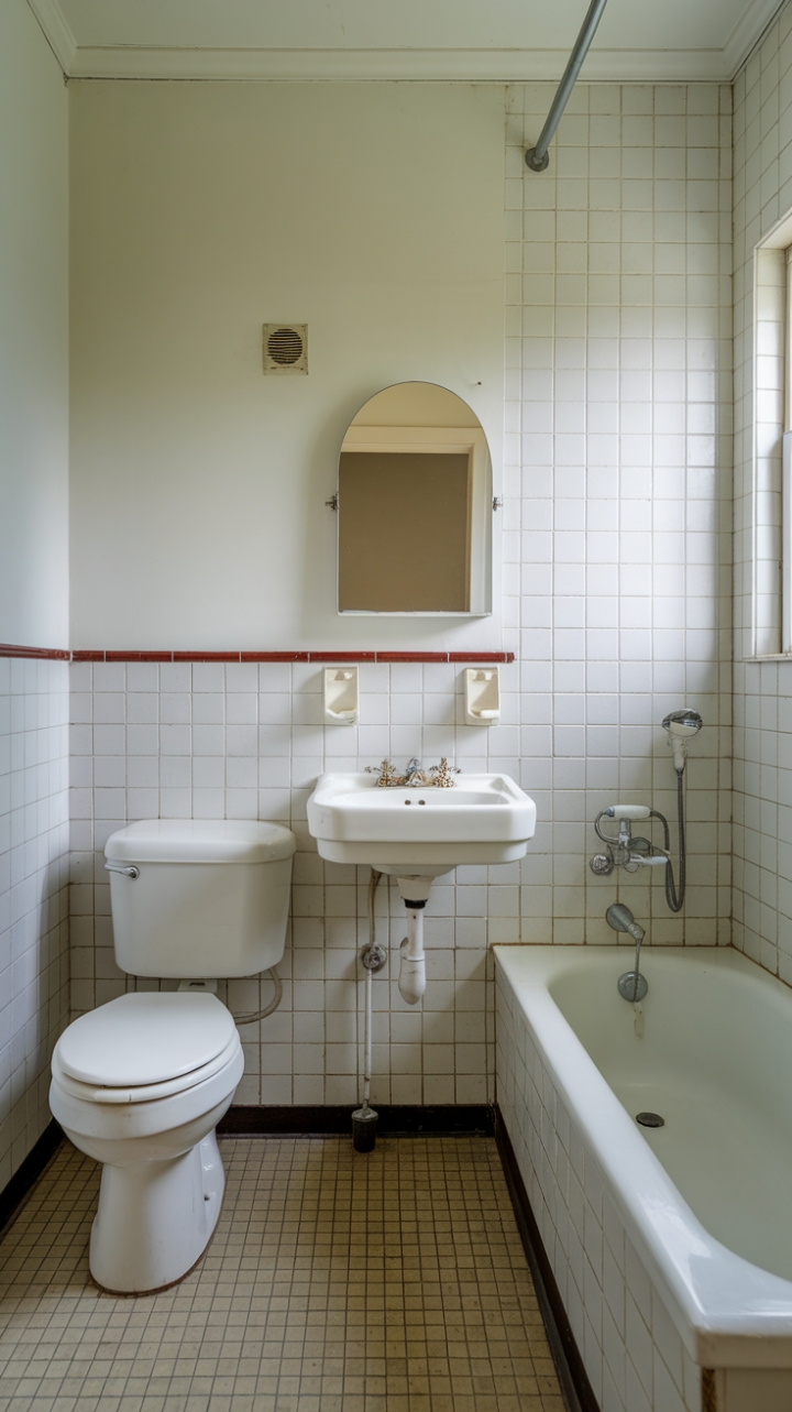 Bright and Airy Compact Bathroom Design