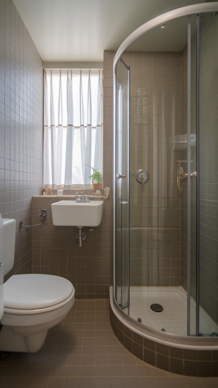 Serene and Efficient: A Neutral Bathroom Retreat