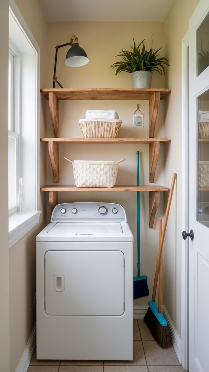 20 Genius Shelf Decor Ideas to Make Your Tiny Laundry Room Look Chic 20 Genius Shelf Decor Ideas to Make Your Tiny Laundry Room Look Chic