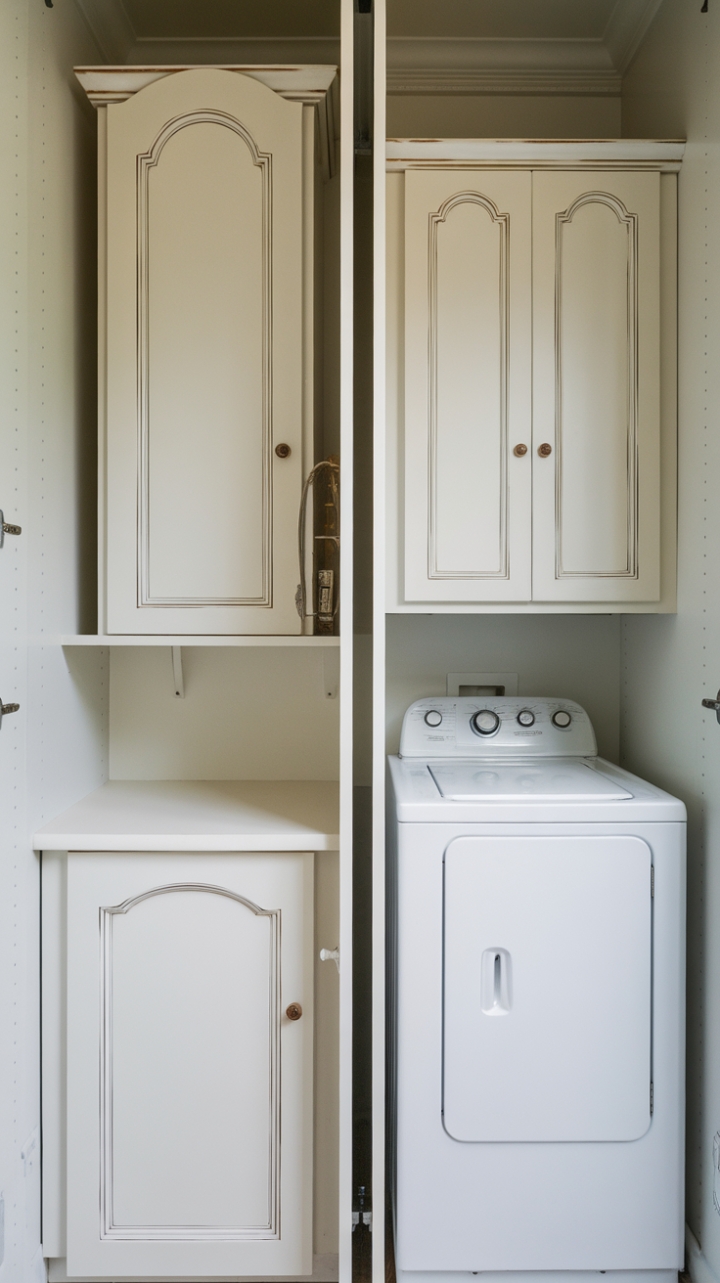 20 Chic Cabinet Ideas to Make Your Tiny Laundry Room Look HUGE