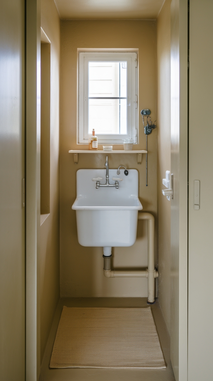 Charming Compact Utility Room with Warm Style