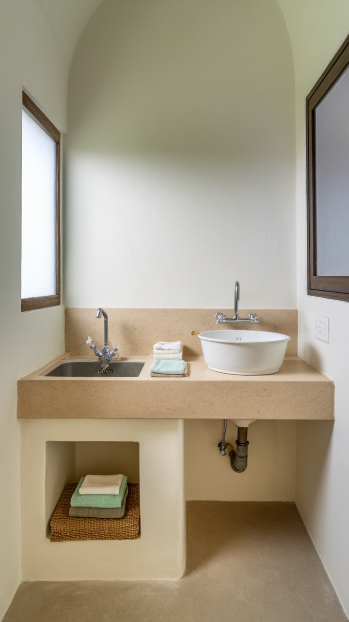 Organized and Light-Filled Utility Space with Neutral Tones