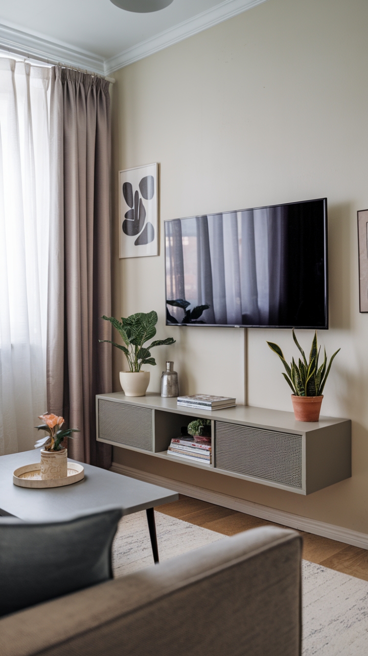 Chic Space-Saving Living Room Design