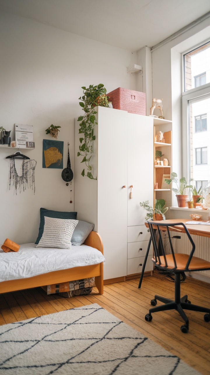 Smart Style: A Cozy Micro Apartment Maximizing Space and Charm