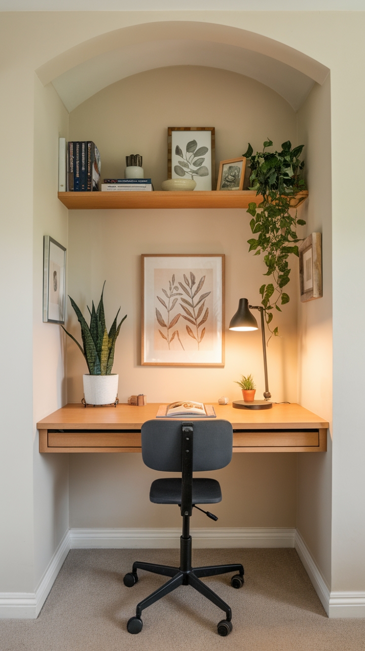 Serene Workspace with Elegant Accents