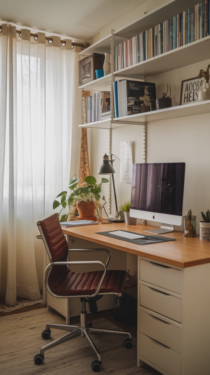 Charming and Practical Home Office Design