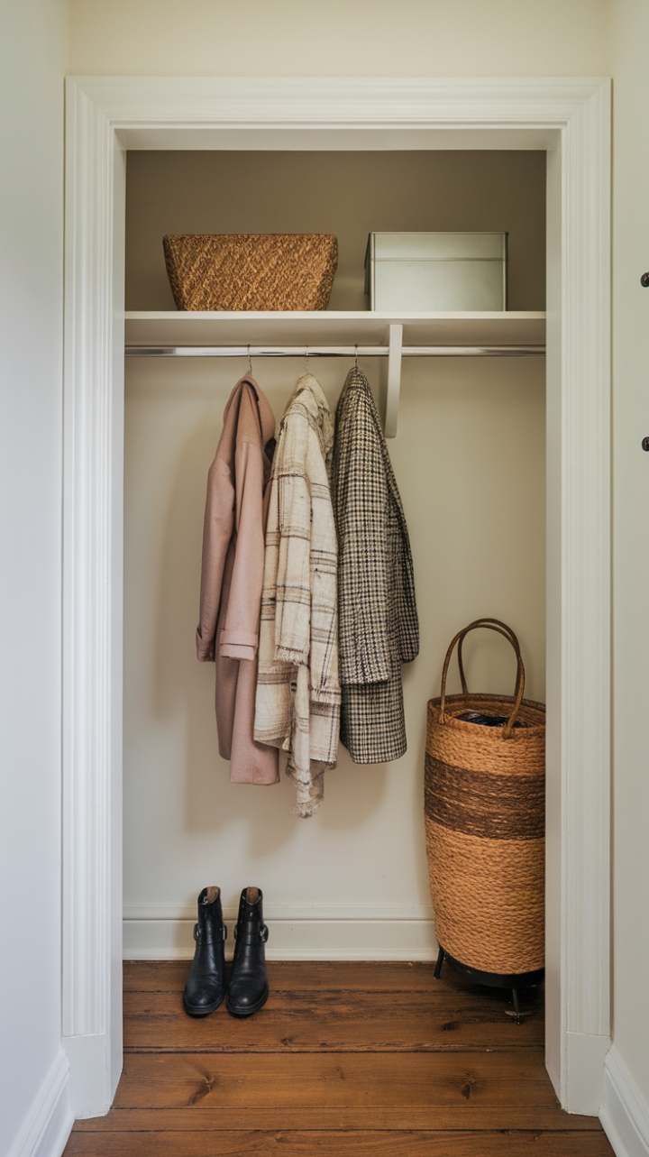 Stylish and Practical Compact Hall Storage Solution