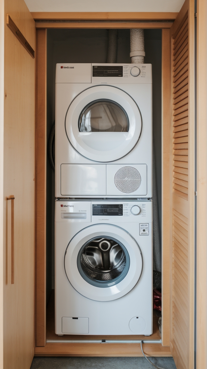 Smart Space-Saving Washer and Dryer Solution