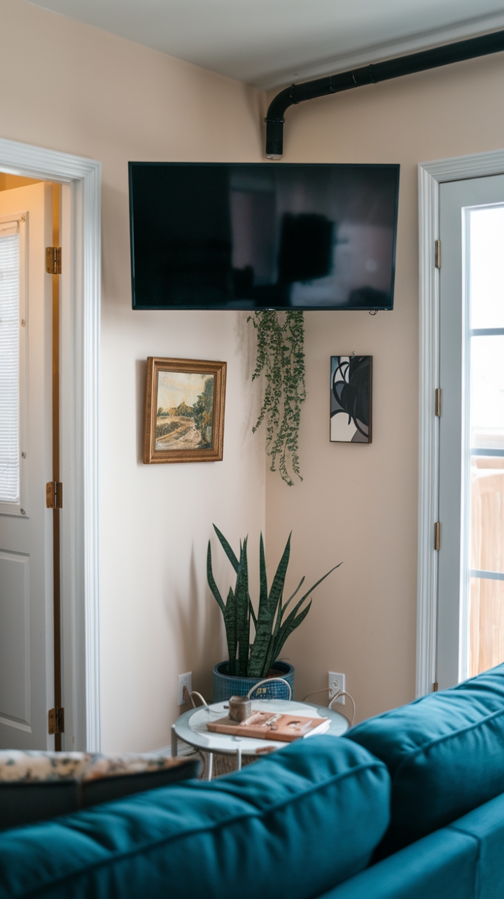 Warm Accents and Functional Setup Create Inviting Space