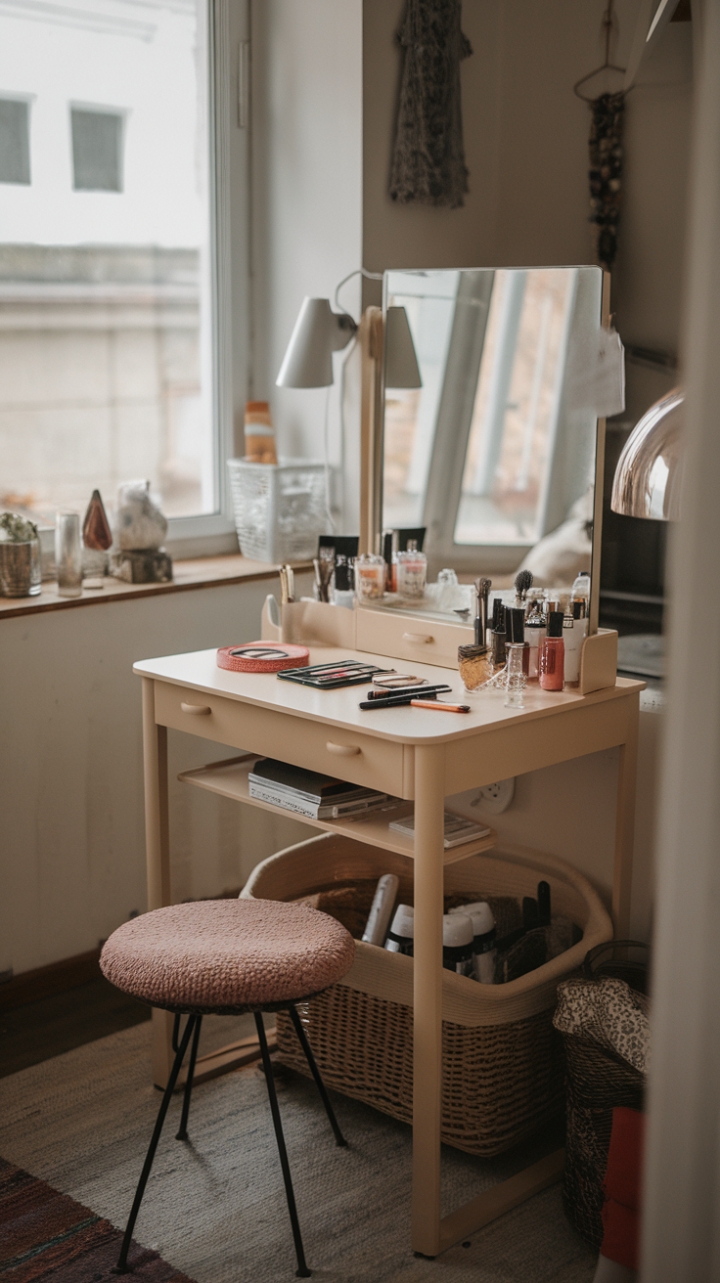 Charming Petite Vanity for a Cozy Daily Routine
