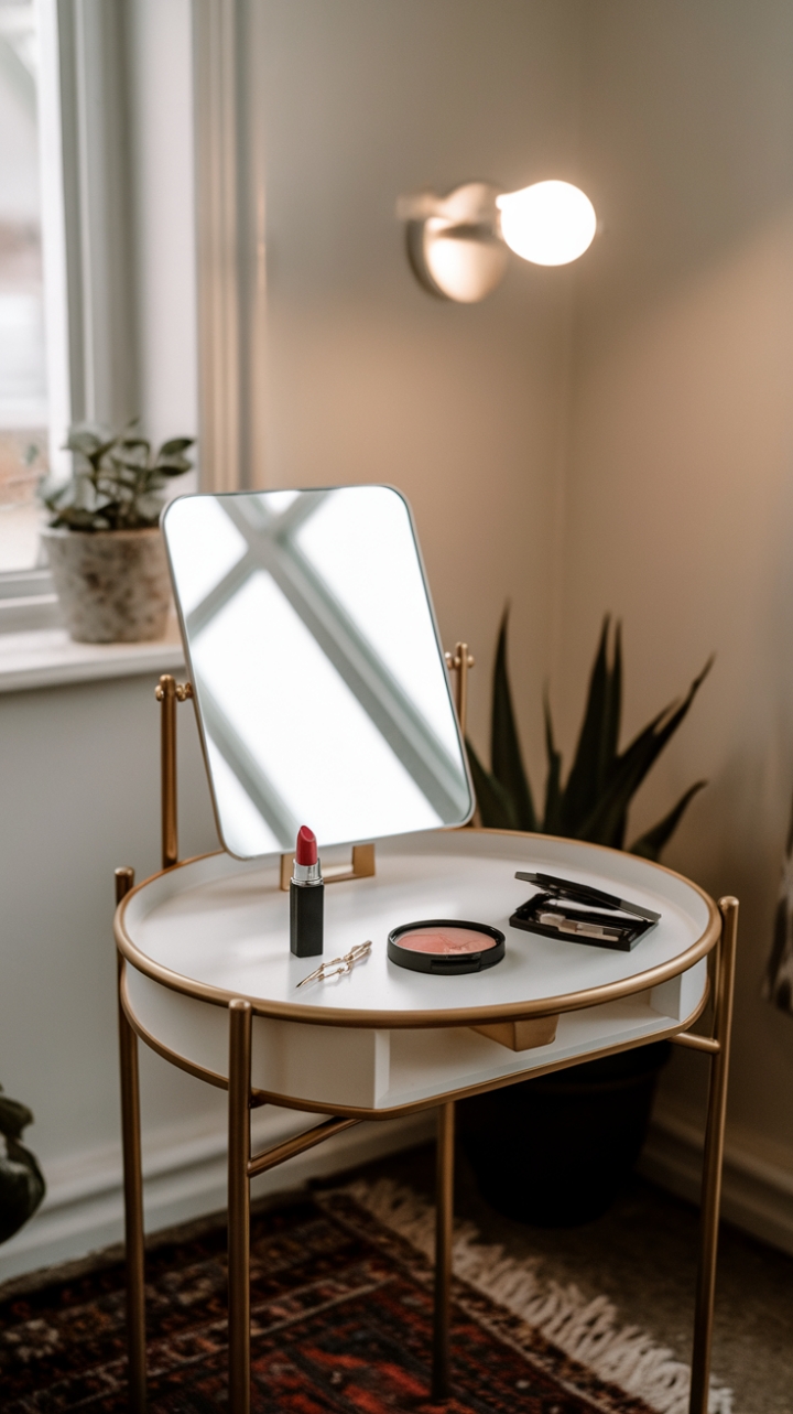Fresh and Airy Petite Vanity Nook