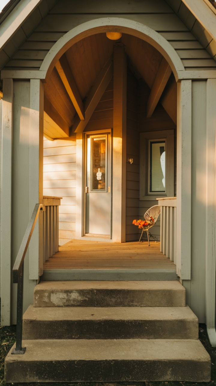 Golden Glow Front Stoop