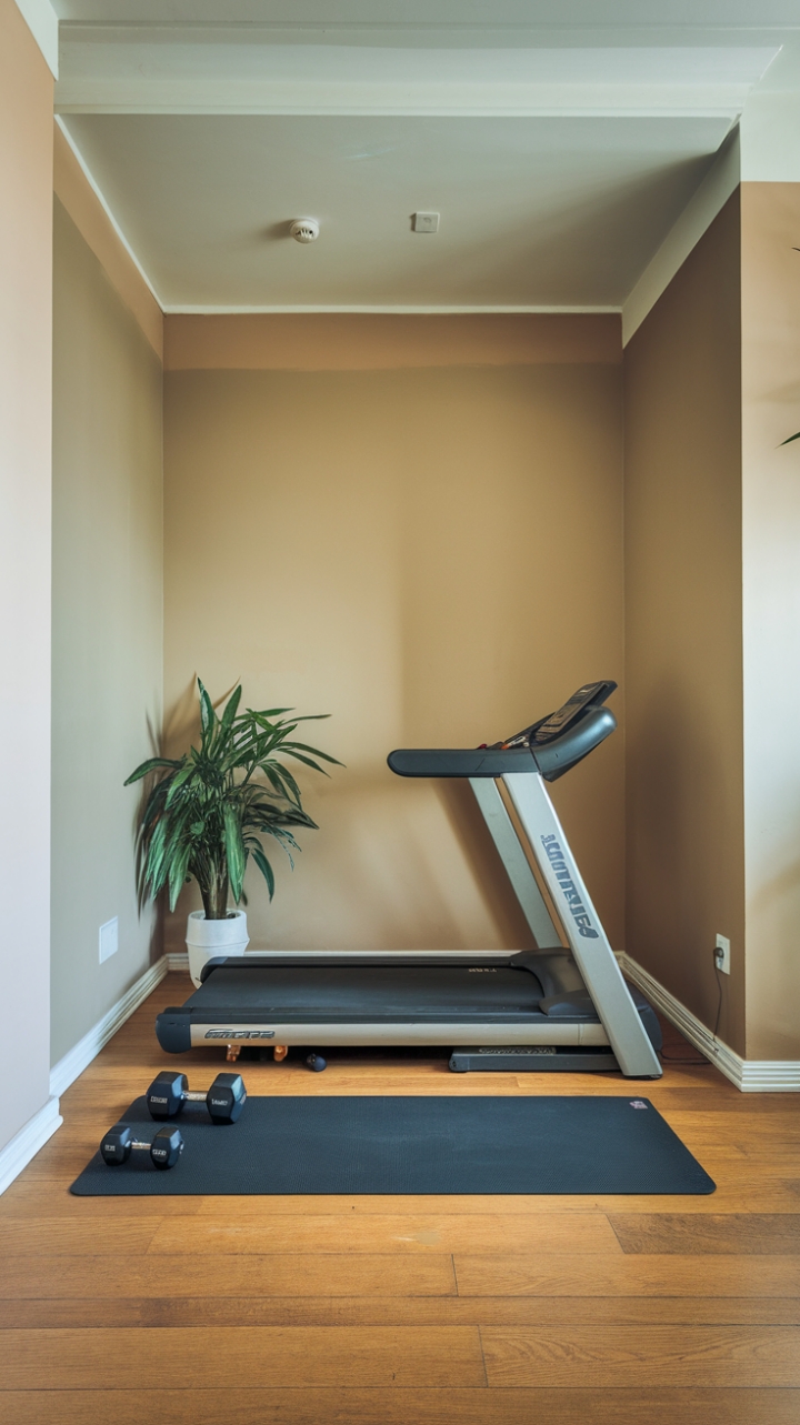 Chic and Compact: Transforming a Cozy Corner into a Stylish Home Gym