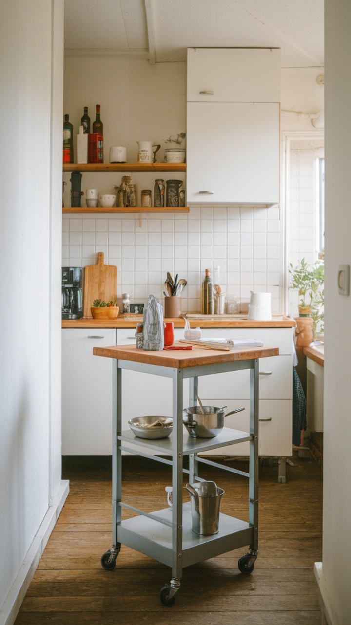 Maximize Space with a Stylish Compact Kitchen Cart