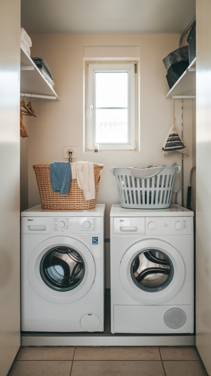 Charming Compact Laundry Nook
