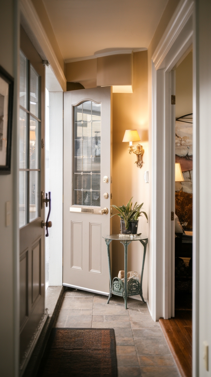 Charming Narrow Entryway with Functional Style