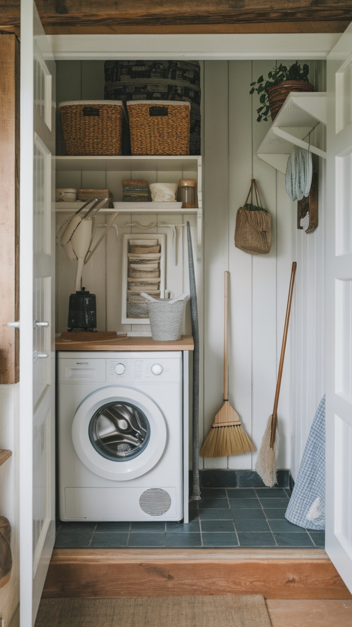 20 Farmhouse Small Laundry Room Decor Ideas That’ll Make You Actually Want to Do Laundry