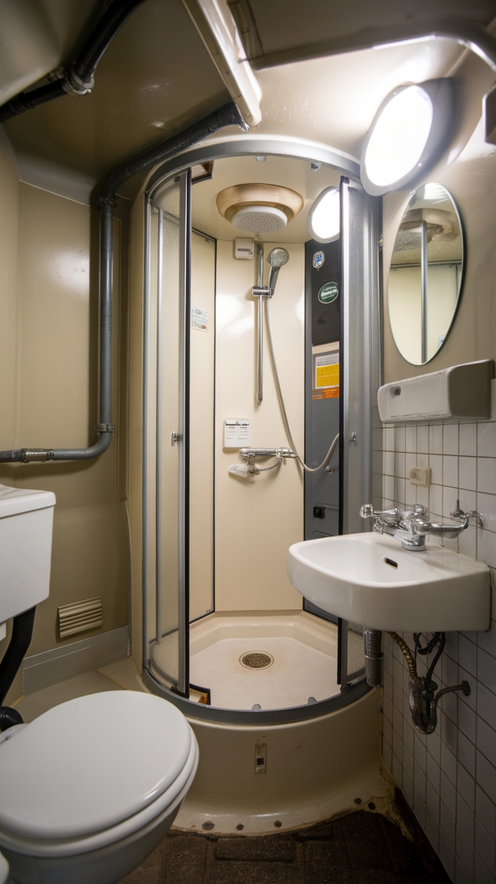 Smart Narrow Shower Room Design