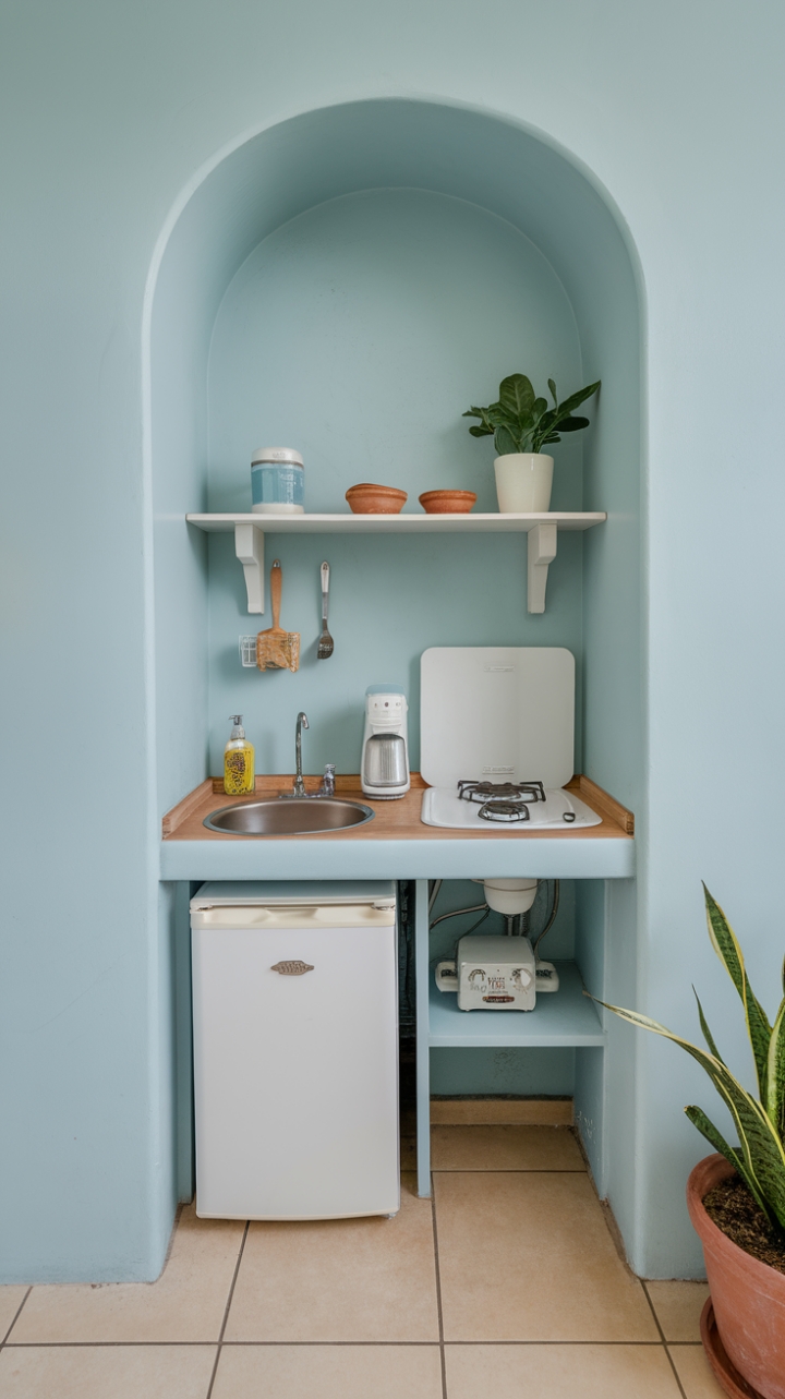 Cozy Compact Kitchen with Thoughtful Design