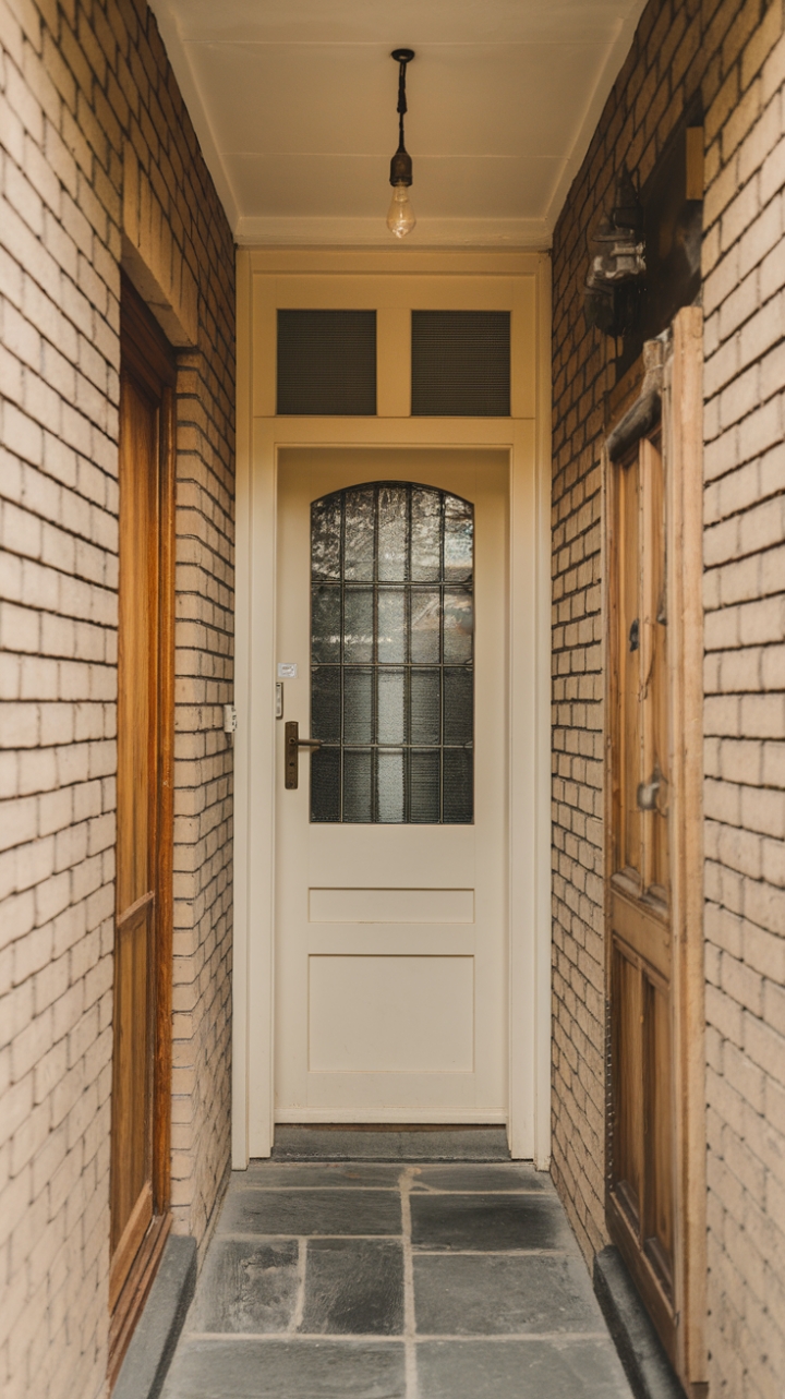 Raw Elegance: Brick and Stone in a Narrow Passage