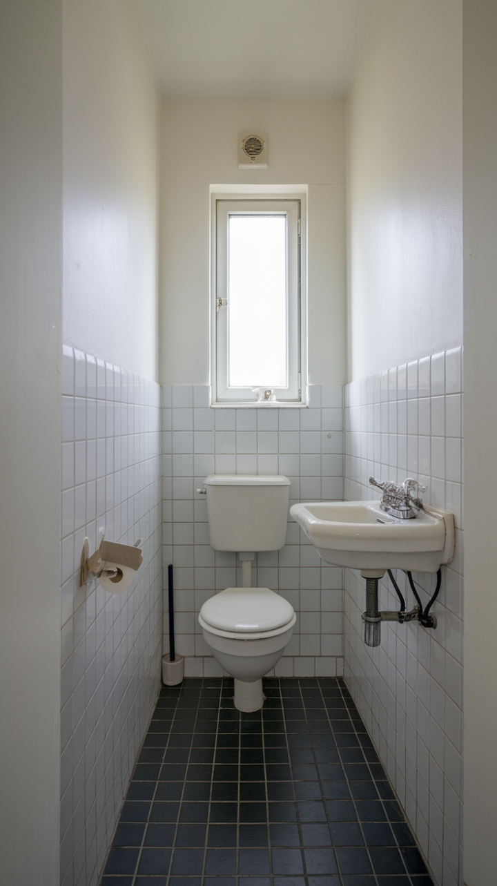 Bright and Functional Compact Bathroom with Clever Layout