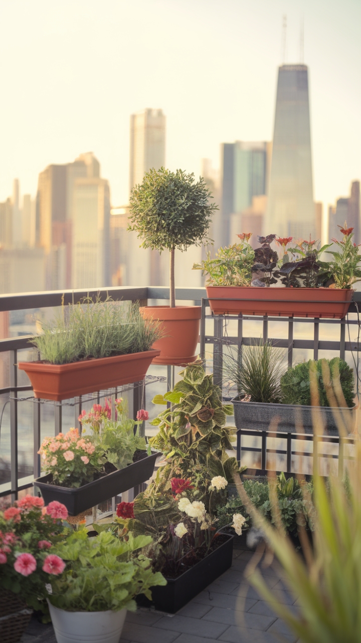 Sunset Serenity: Eclectic Green Sanctuary