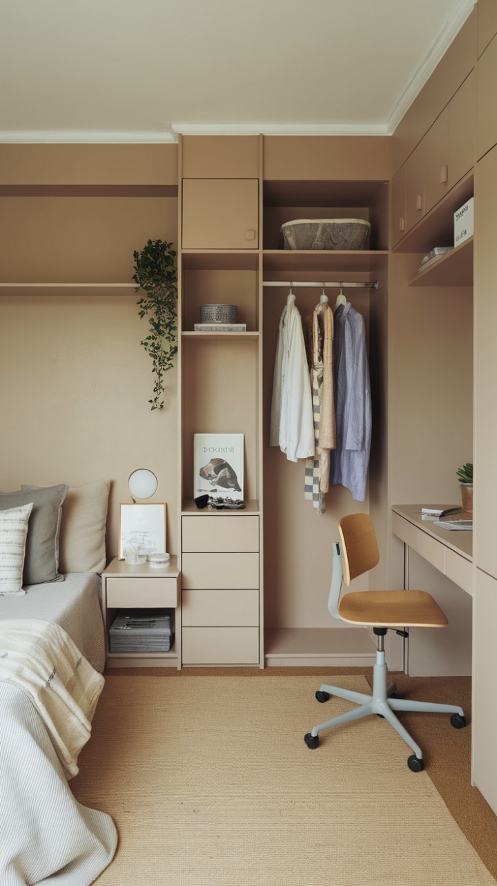 Charming Small Bedroom with Neutral Elegance