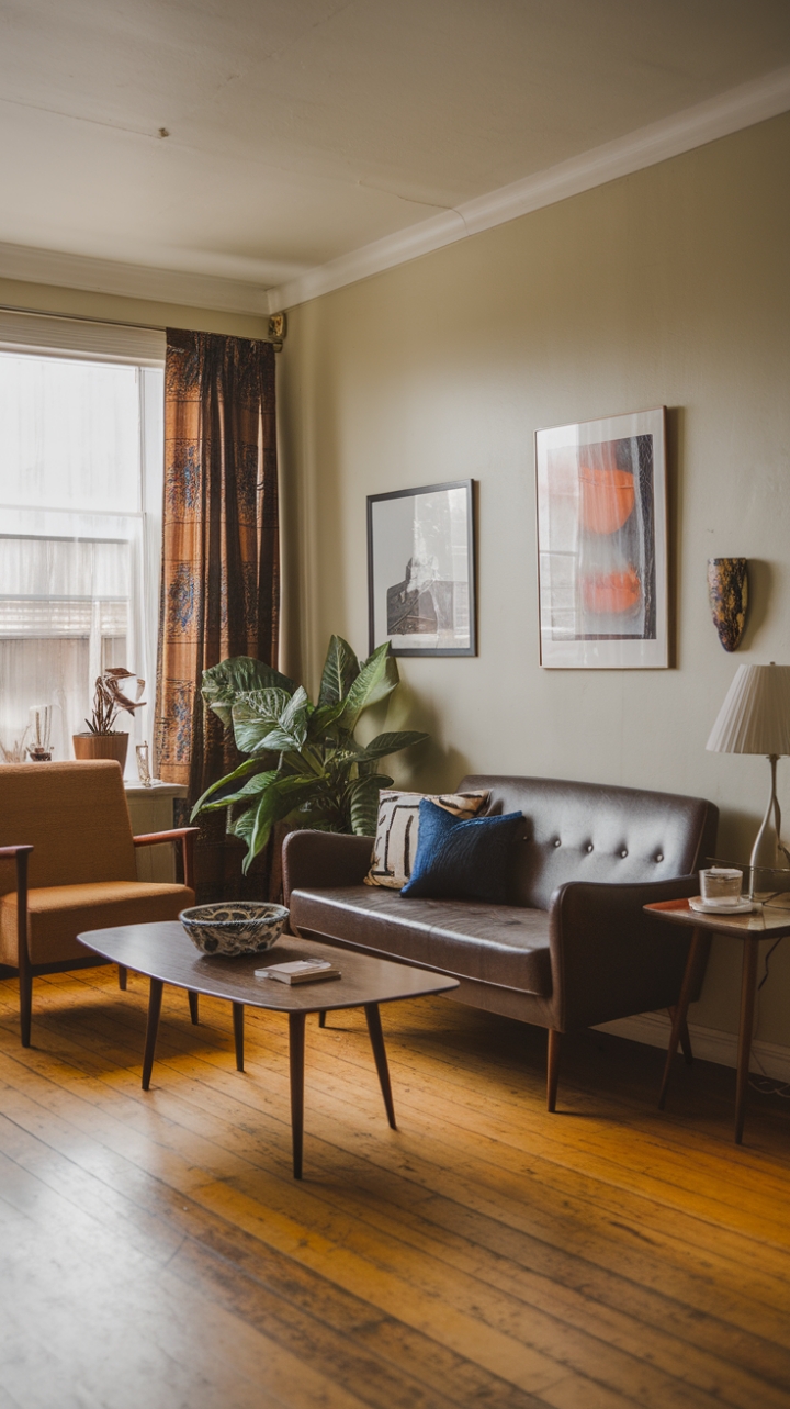 Charming Mid-Century Living Room with Vintage Charm